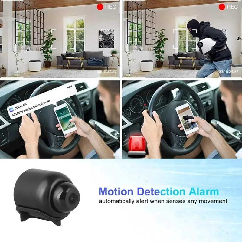 MINI CAMARA DE SEGURIDAD WIFI OCULTA CON VISION NOCTURNA - 2