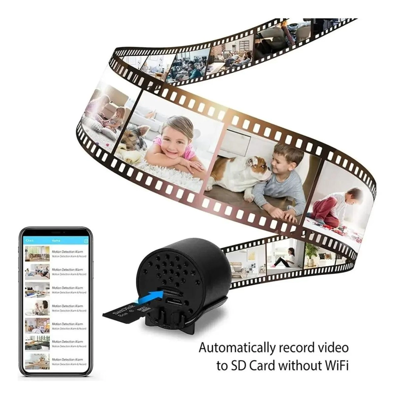 MINI CAMARA DE SEGURIDAD WIFI OCULTA CON VISION NOCTURNA - 3