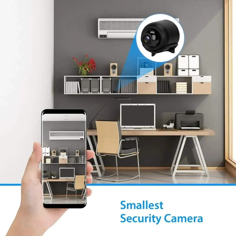 MINI CAMARA DE SEGURIDAD WIFI OCULTA CON VISION NOCTURNA - 5