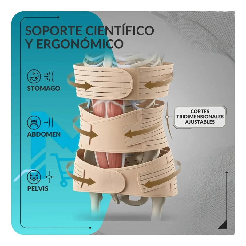 FAJA POSTPARTO 3 EN 1 MOLDEADORA PARA RECUPERACION - 2
