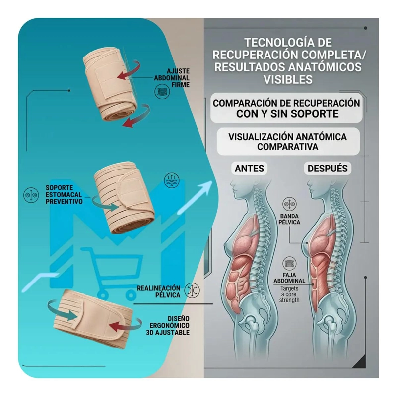 FAJA POSTPARTO 3 EN 1 MOLDEADORA PARA RECUPERACION - 7
