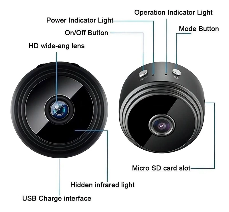 CAMARA DE SEGURIDAD ESPIA INALAMBRICA FULL HD 1080P - 6