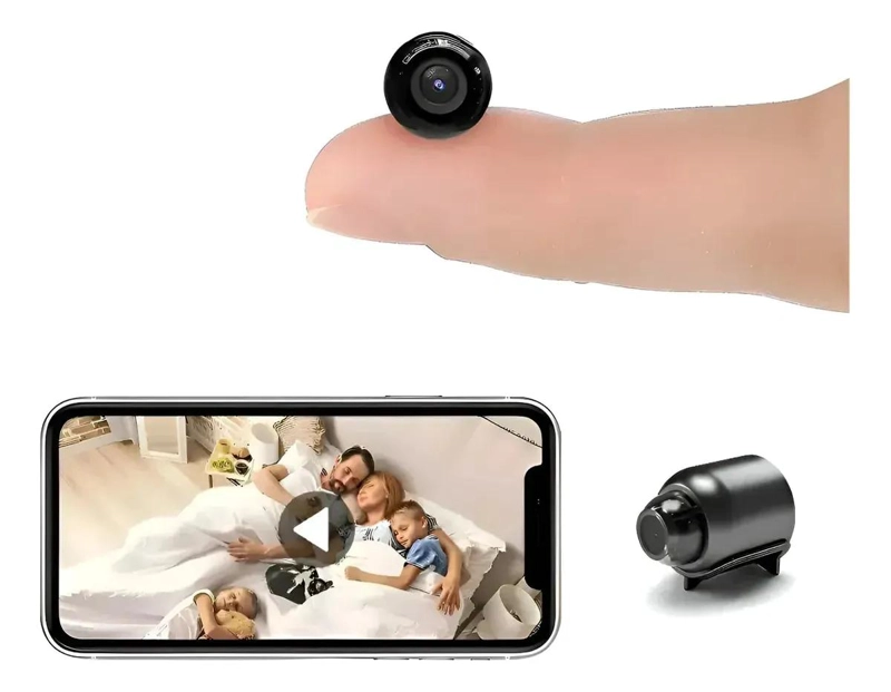 MINI CAMARA WIFI 1080P HD CON VISION NOCTURNA PARA SEGURIDAD - 2