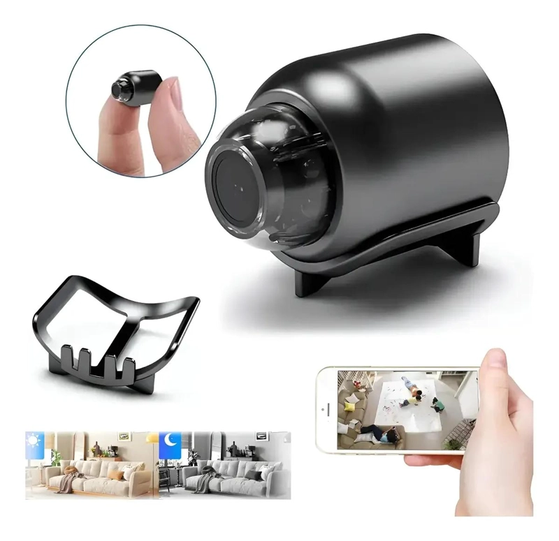 MINI CAMARA WIFI 1080P HD CON VISION NOCTURNA Y GRABACION - 2
