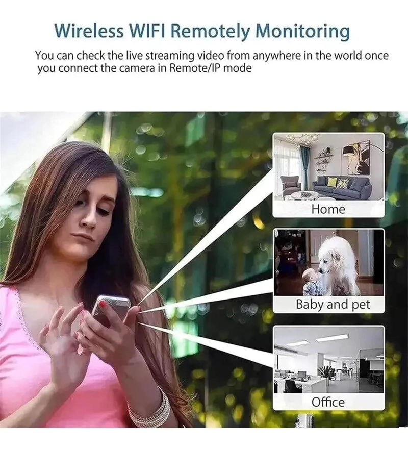 MINI CAMARA WIFI 1080P HD CON VISION NOCTURNA Y GRABACION - 7