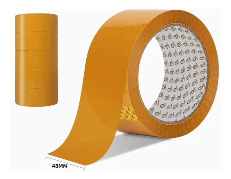 PACK DE 3 CINTAS ADHESIVAS PARA EMBALAJE 300M X 48MM BEIGE - 2