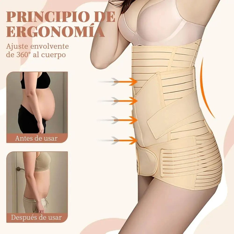 FAJA ABDOMINAL POSTPARTO 3 EN 1 SOPORTE Y MODELADO - 5