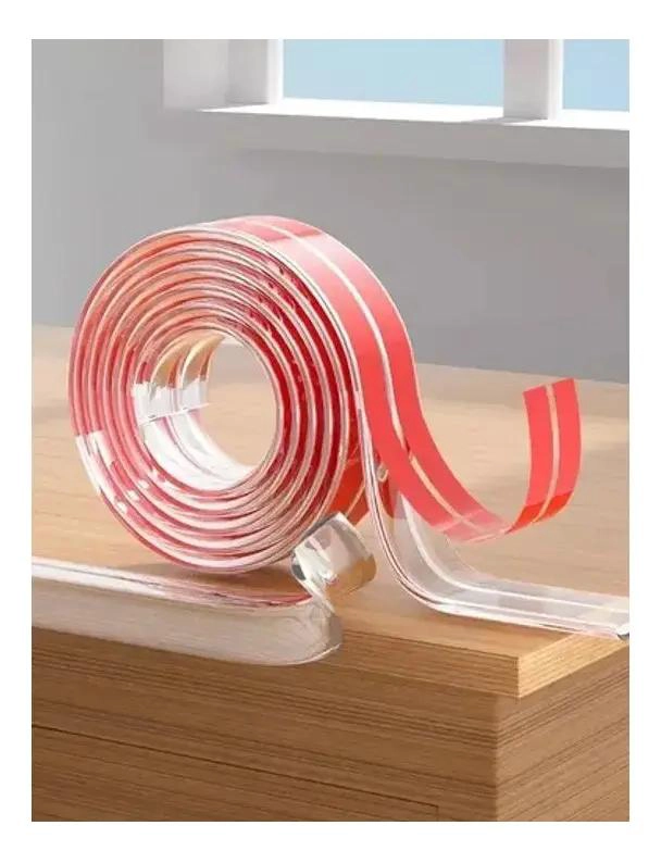 PROTECTOR DE SILICONA TRANSPARENTE PARA ESQUINAS DE MUEBLES 6M - 2