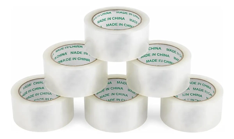 PACK DE 6 CINTAS DE EMBALAJE TRANSPARENTE 4.5CM X 150M - 1