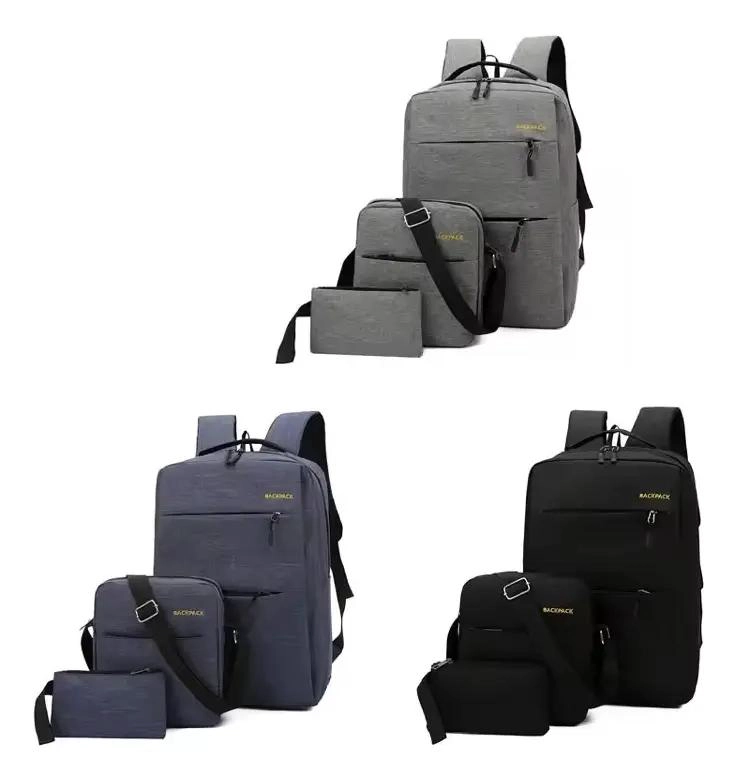 SET DE MOCHILA URBANA 3 PIEZAS CON BANDOLERA Y ESTUCHE - 2