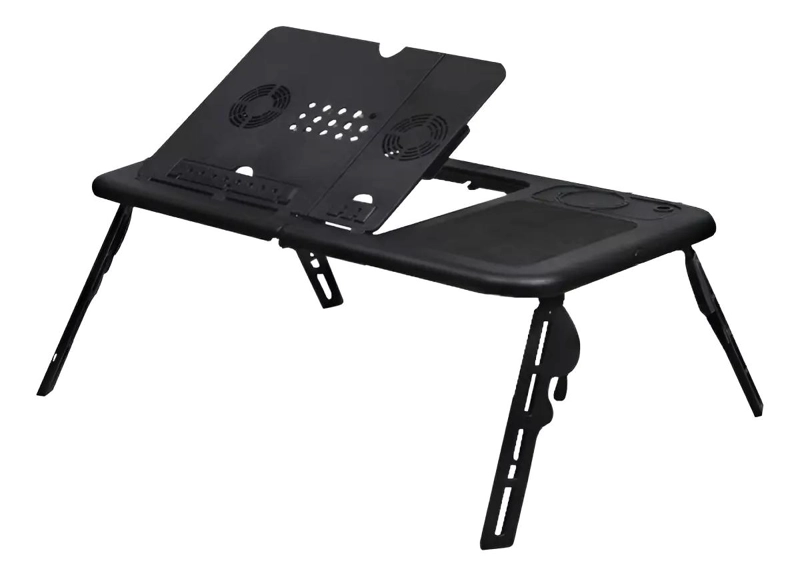 MESA PLEGABLE PARA NOTEBOOK CON VENTILADORES Y MOUSEPAD - 1