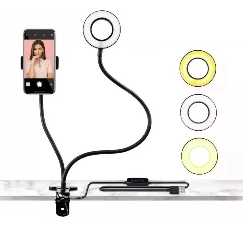 ANILLO DE LUZ LED REGULABLE PARA FOTOGRAFIA Y VIDEO - 1