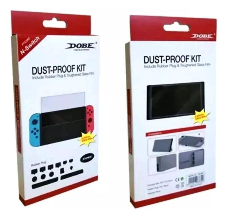 KIT PROTECTOR COMPLETO PARA CONSOLA N-SWITCH CON LAMINA Y GOMA - 3