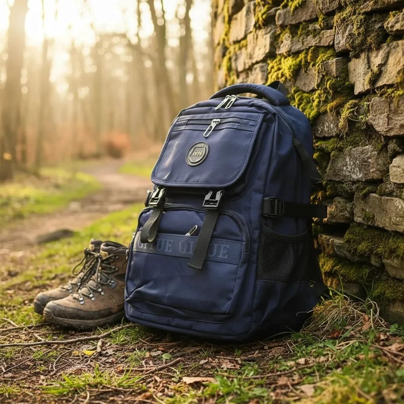 MOCHILA URBANA IMPERMEABLE CON DISEÑO GEOME TRICO - 4