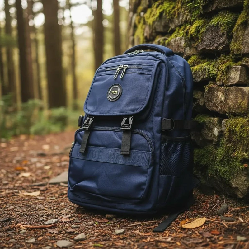 MOCHILA URBANA IMPERMEABLE CON DISEÑO GEOME TRICO - 5