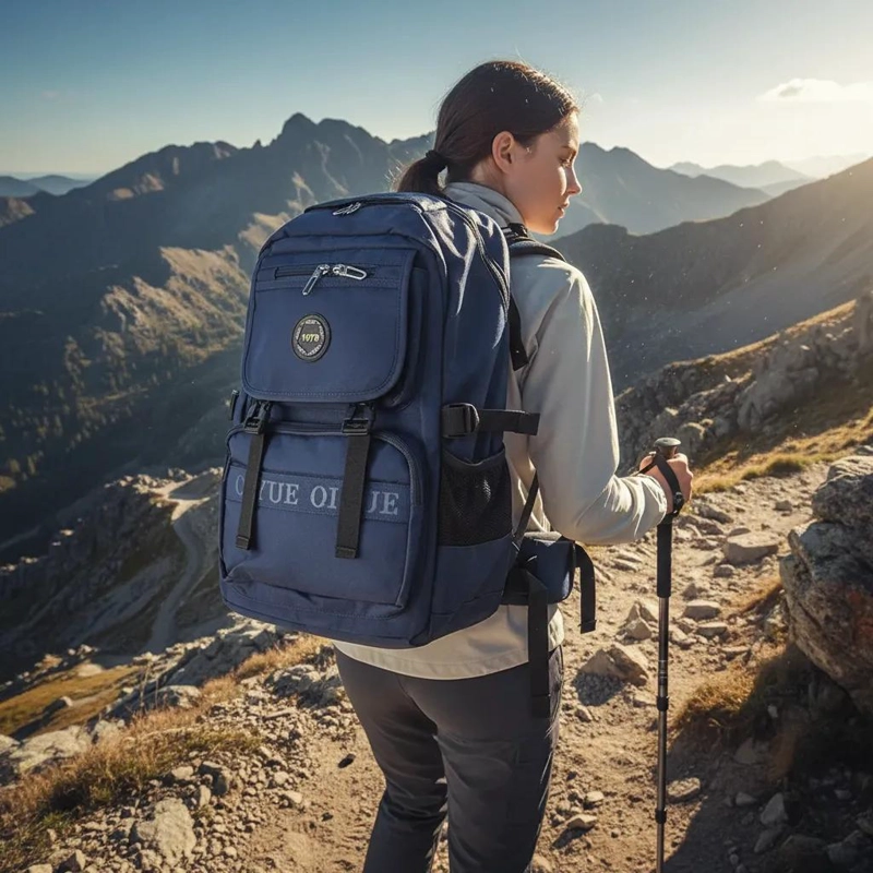 MOCHILA URBANA IMPERMEABLE CON DISEÑO GEOME TRICO - 7