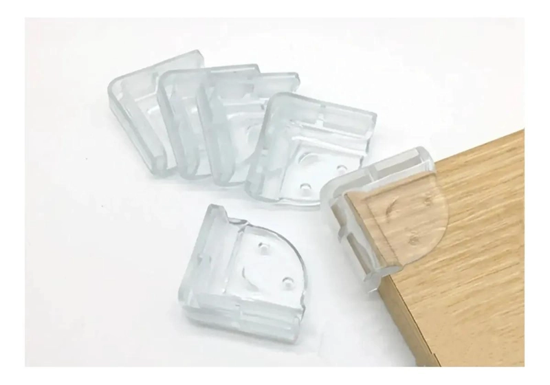 PACK 12 PROTECTORES DE ESQUINA SILICONA TRANSPARENTE PARA MUEBLES - 1