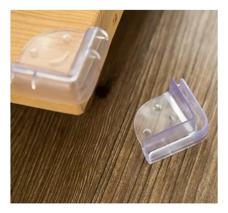 PACK 12 PROTECTORES DE ESQUINA SILICONA TRANSPARENTE PARA MUEBLES - 4