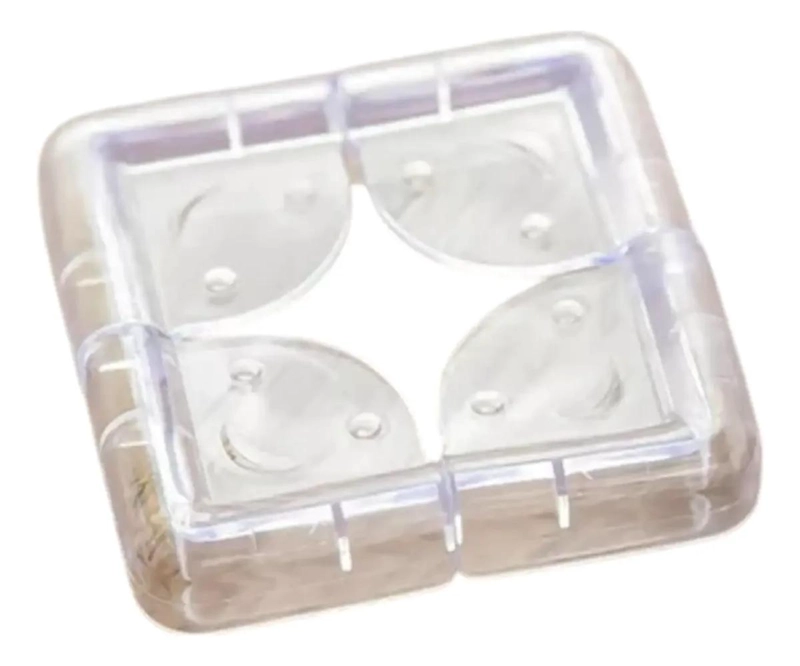PACK 12 PROTECTORES DE ESQUINA SILICONA TRANSPARENTE PARA MUEBLES - 6