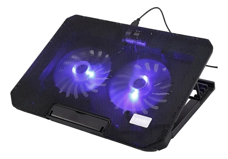 MESA ENFRIADORA PARA NOTEBOOK CON VENTILADORES Y PUERTOS USB - 1