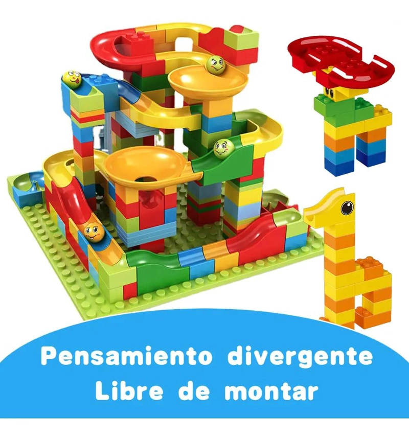 168 PIEZAS DE BLOQUES Y TOBOGANES EDUCATIVOS PARA NIÑOS - 6