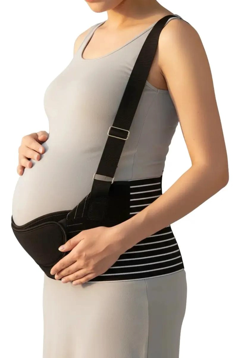 FAJA DE SOPORTE LUMBAR PARA EMBARAZO AJUSTABLE Y COMODA - 1