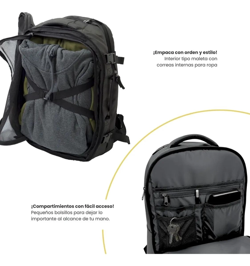 MOCHILA DE VIAJE IMPERMEABLE PARA NOTEBOOK 30L - 2