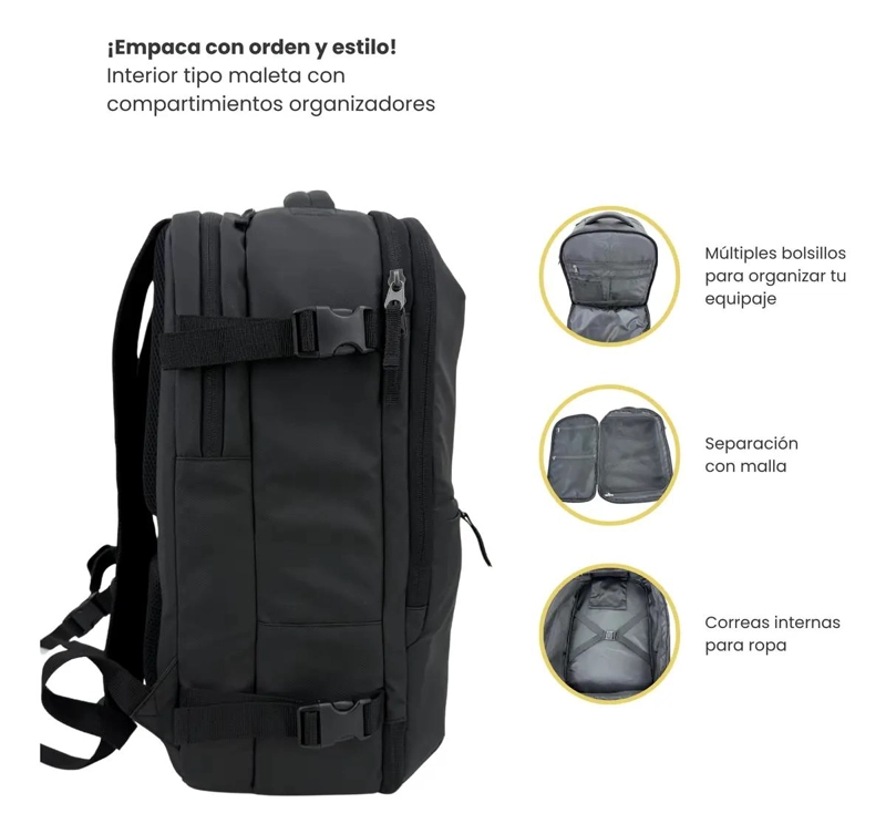 MOCHILA DE VIAJE IMPERMEABLE PARA NOTEBOOK 30L - 4