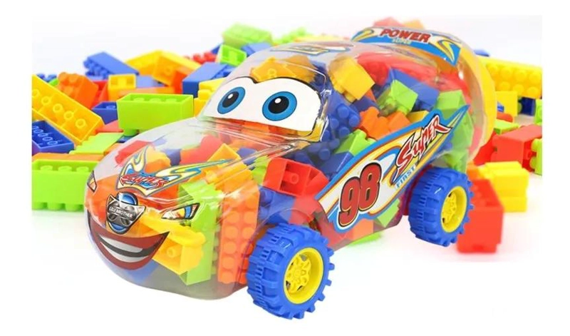 CARRO DE JUGUETE CON BLOQUES PARA ARMAR Y JUGAR - 1