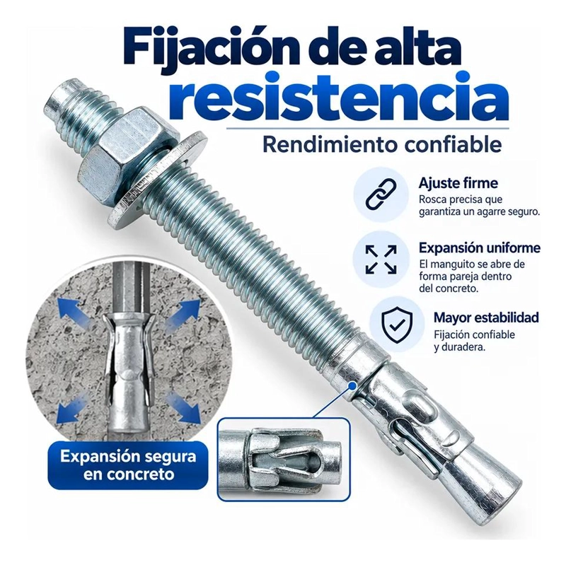 PERNOS DE ANCLAJE GALVANIZADOS PARA CONSTRUCCION PESADA - 4