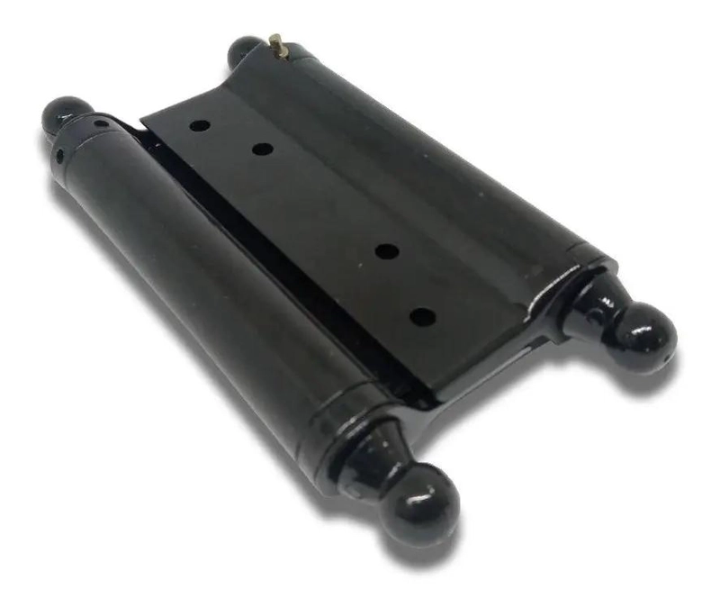 BISAGRA VAIVEN 76MM COLOR NEGRO PARA PUERTAS DOBLE SENTIDO - 1
