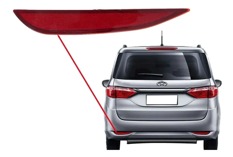 MICA REFLECTANTE IZQUIERDA PARACHOQUE TRASERO CHANGAN A500 2018-2022 - 1