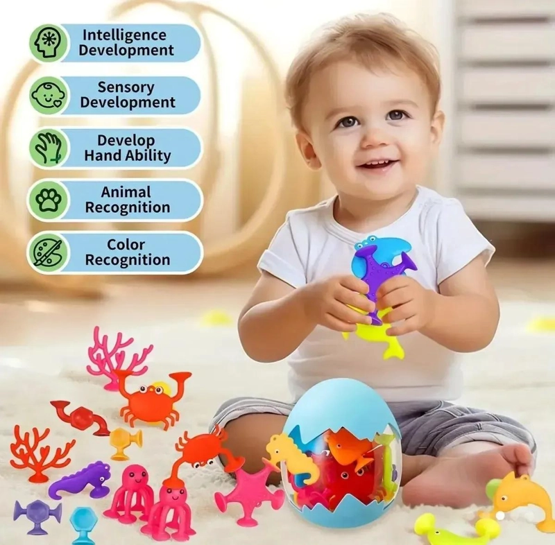 JUGUETE EDUCATIVO DE CONSTRUCCION CON VENTOSAS PARA NIÑOS - 5