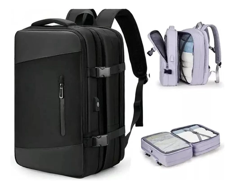 MOCHILA EXPANDIBLE IMPERMEABLE PARA VIAJES Y USO DIARIO - 3