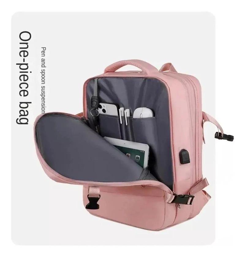 MOCHILA EXPANDIBLE IMPERMEABLE PARA VIAJES Y USO DIARIO - 8