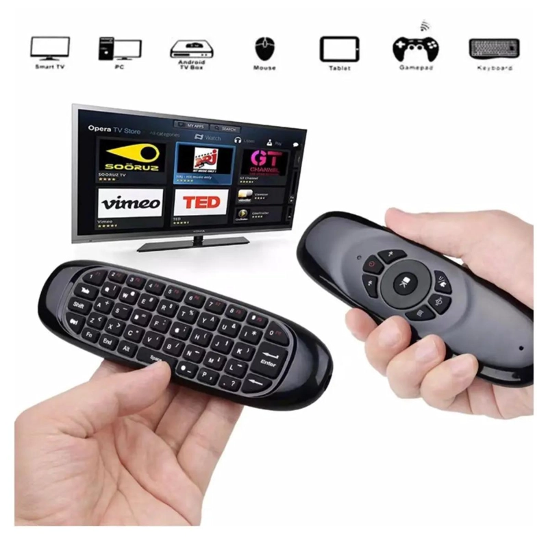 CONTROL REMOTO AIR MOUSE MINI TECLADO COMPACTO CON SENSOR DE MOVIMIENTO - 1