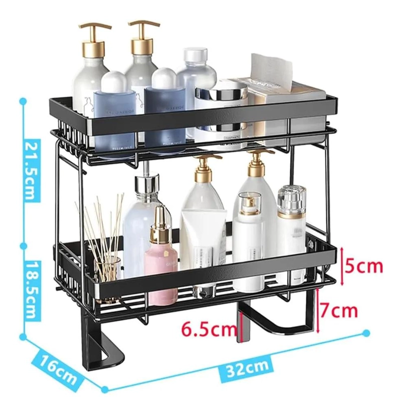 ESTANTE ORGANIZADOR PARA BAÑO CON DISEÑO MODERNO Y FUNCIONAL - 6