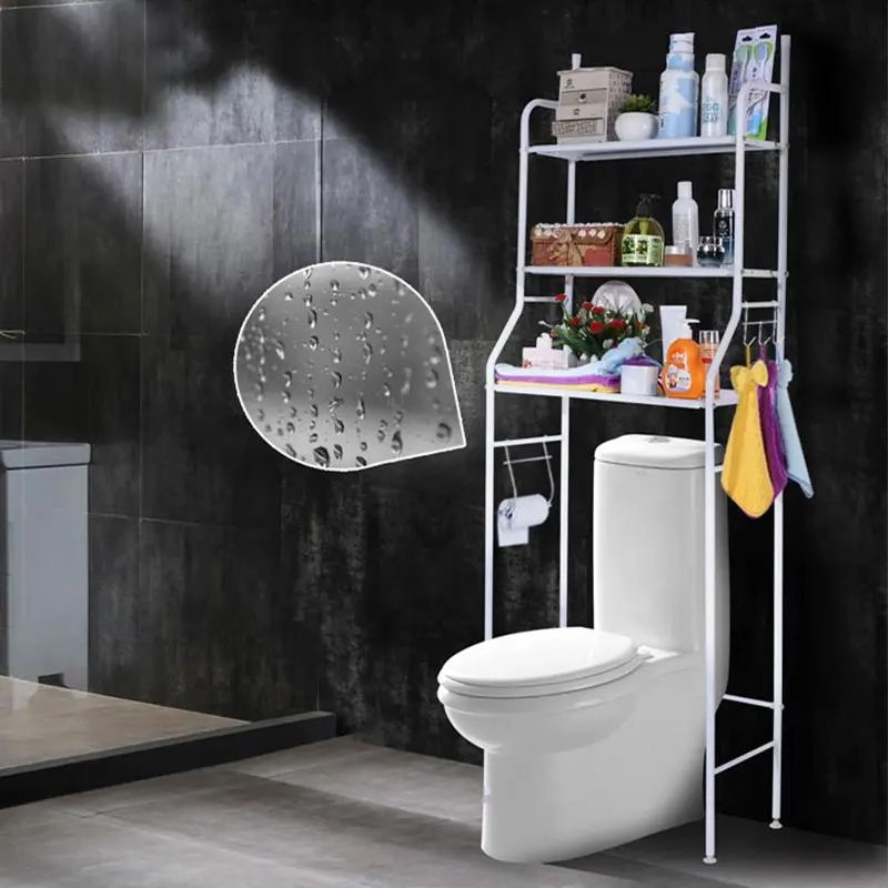 ORGANIZADOR DE ESTANTE PARA BAÑO SOBRE INODORO CON 3 ESTANTES - 2