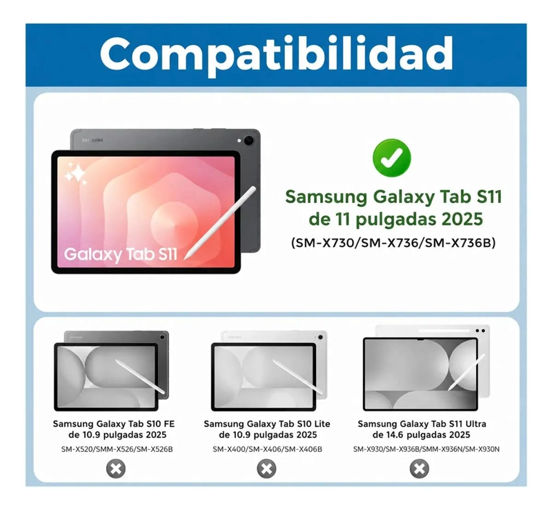LAMINA DE VIDRIO TEMPLADO PARA TABLET SAMSUNG S11 - 5