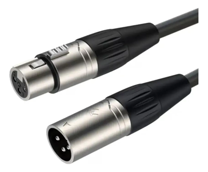CABLE DE AUDIO XLR MACHO A HEMBRA DE 6 METROS PROFESIONAL - 3