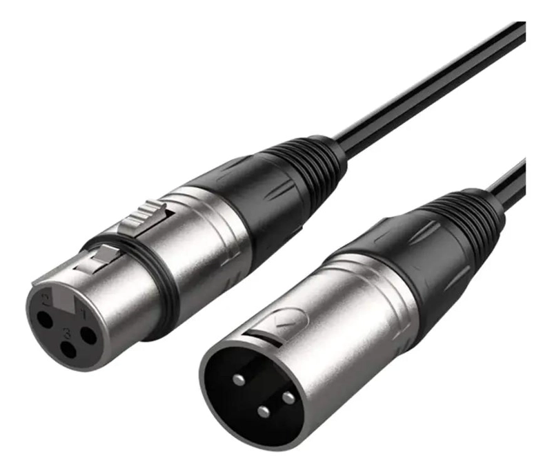CABLE DE AUDIO XLR MACHO A HEMBRA DE 6 METROS PROFESIONAL - 4