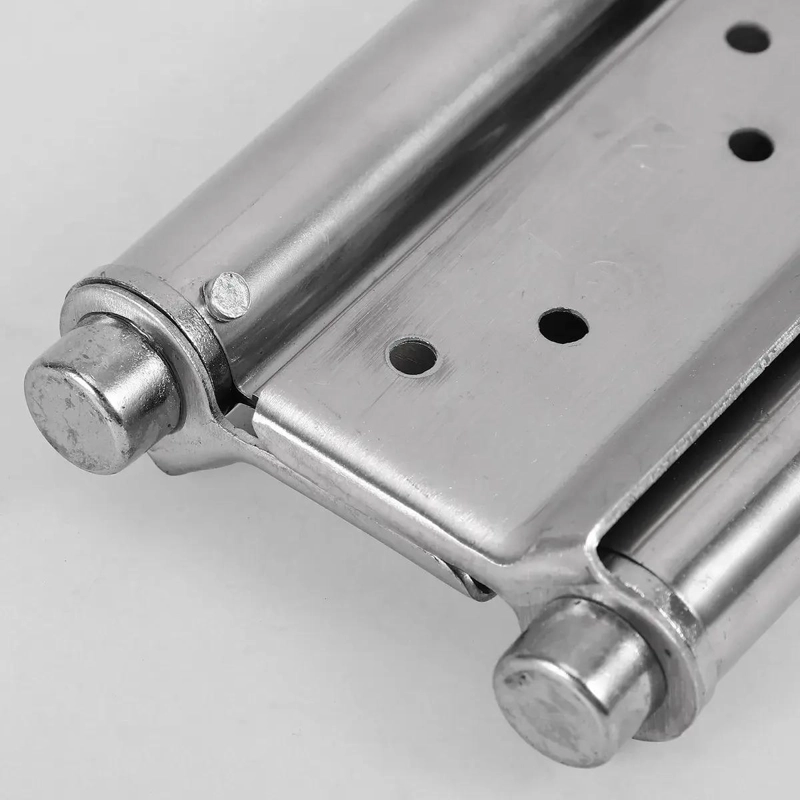 BISAGRA DOBLE ACCION DE ACERO INOXIDABLE SATINADO PARA PUERTAS - 2