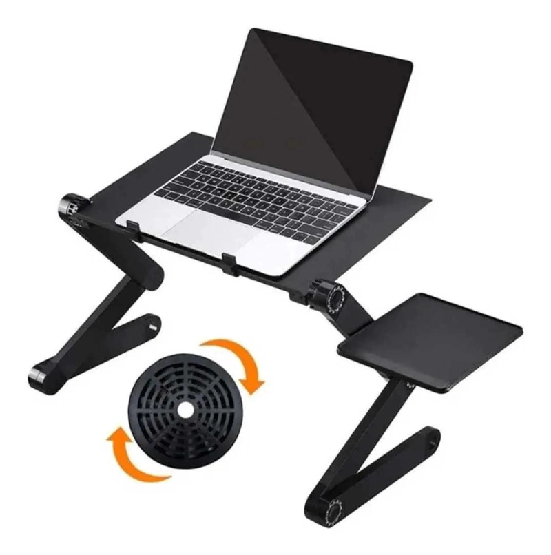 MESA PLEGABLE MULTIFUNCIONAL CON VENTILADOR USB PARA LAPTOP - 1