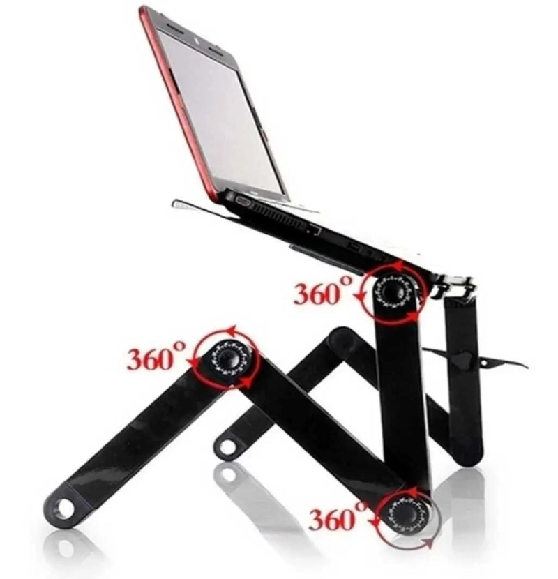 MESA PLEGABLE MULTIFUNCIONAL CON VENTILADOR USB PARA LAPTOP - 4