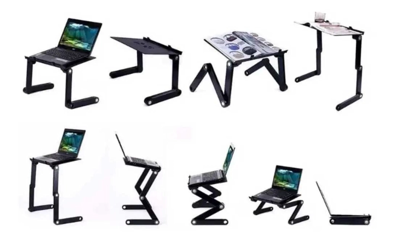 MESA PLEGABLE MULTIFUNCIONAL CON VENTILADOR USB PARA LAPTOP - 5