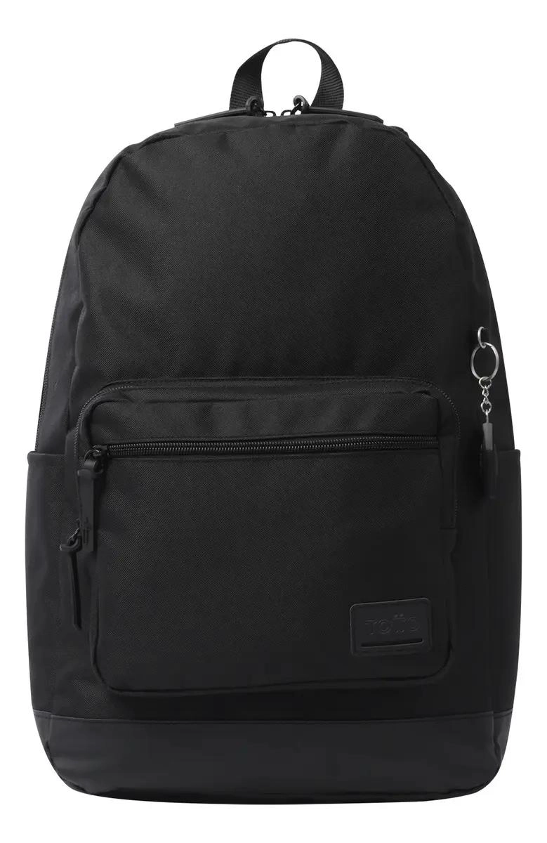 MOCHILA PORTA LAPTOP PARA MUJER COLOR NEGRO CON DISEÑO MODERNO - 1