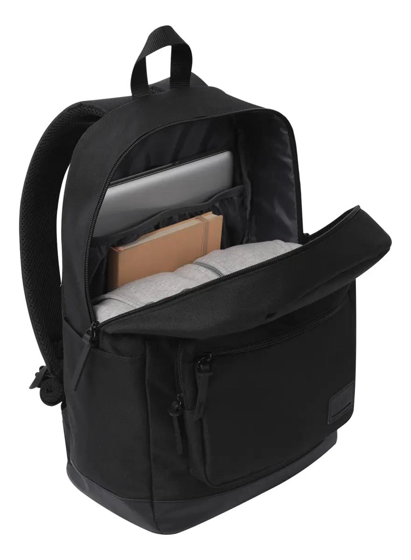 MOCHILA PORTA LAPTOP PARA MUJER COLOR NEGRO CON DISEÑO MODERNO - 2