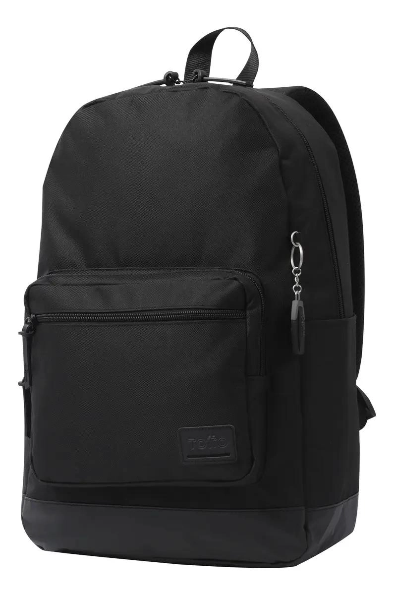 MOCHILA PORTA LAPTOP PARA MUJER COLOR NEGRO CON DISEÑO MODERNO - 4