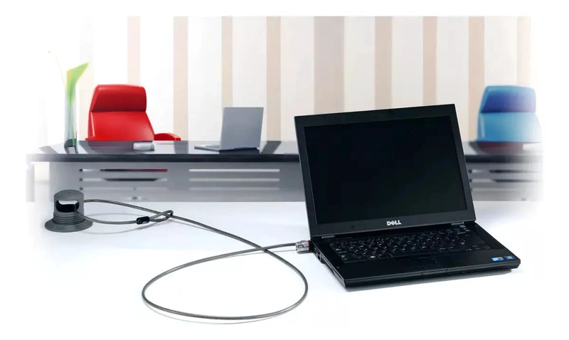 CANDADO DE SEGURIDAD PARA NOTEBOOK CON CABLE DE ACERO - 3