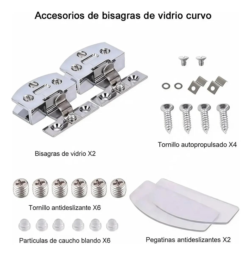 BISAGRA DE CIERRE AUTOMATICO PARA PUERTAS DE VIDRIO 5-8MM - 4